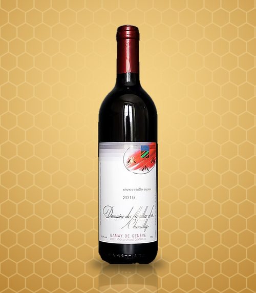 Bouteille de Gamay de Genève réserve vieilles vignes du Domaine des Abeilles d'Or